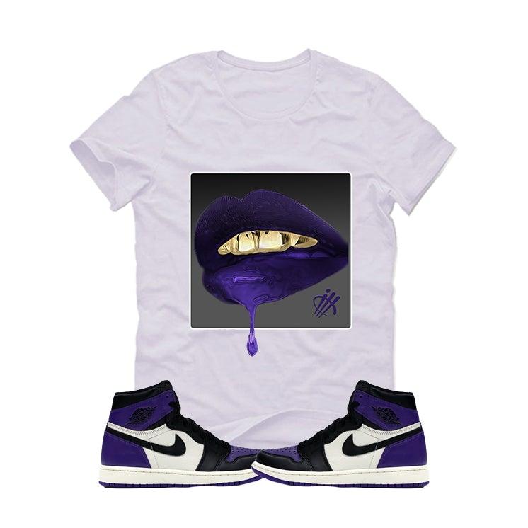 black and purple jordan t shirt