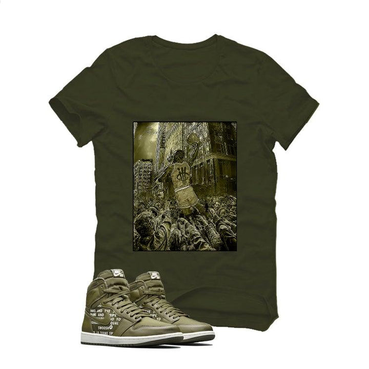 olive green jordan outfit