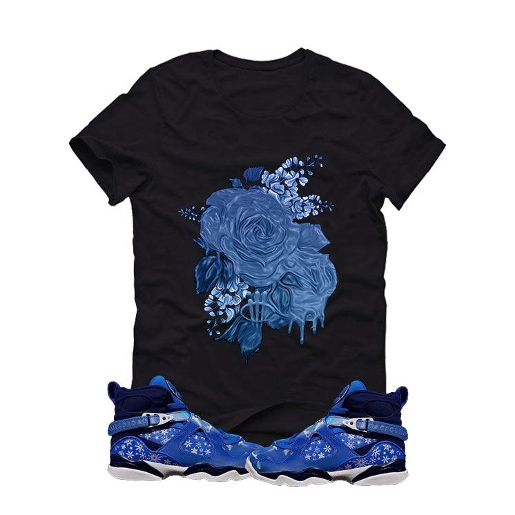 blue jordans with snowflakes