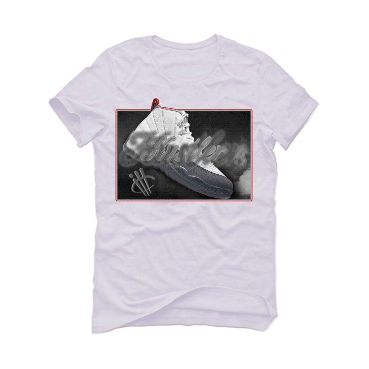 grey and white jordan shirt