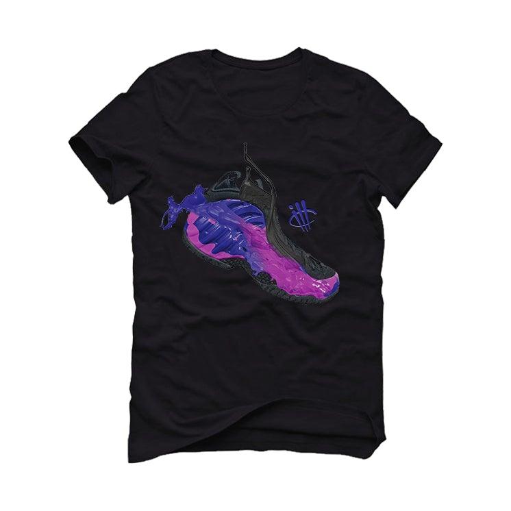 black and purple nike shirt