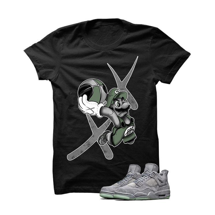 black and grey jordan shirt