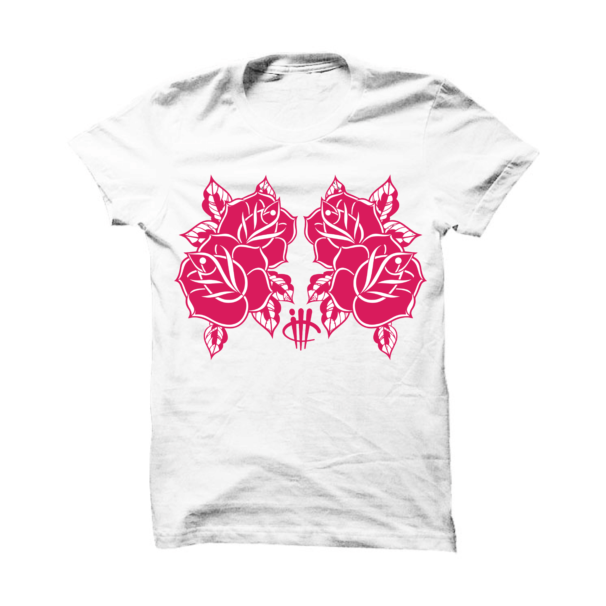 white and pink jordan shirt