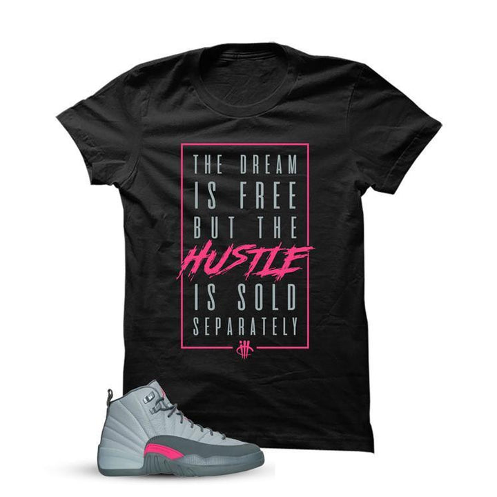 pink and black jordan 12 outfit