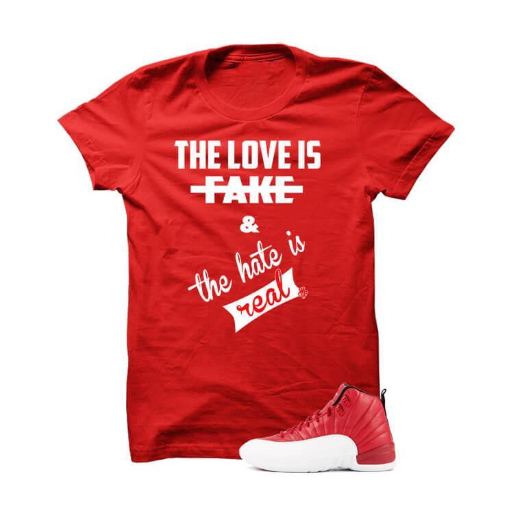 jordan 12 gym red shirt