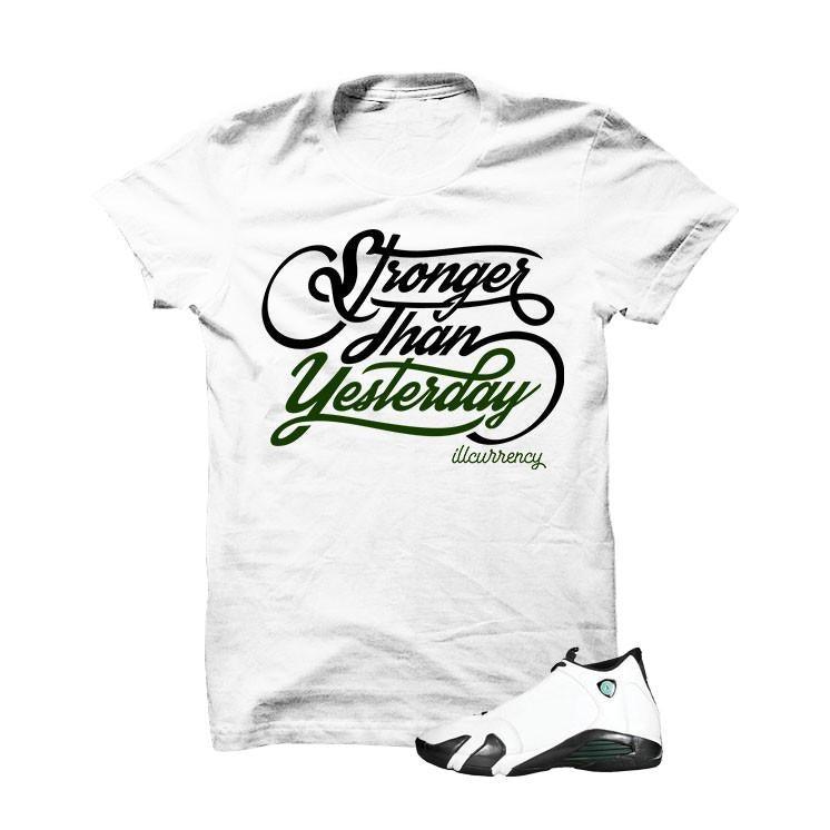 white and green jordan shirt