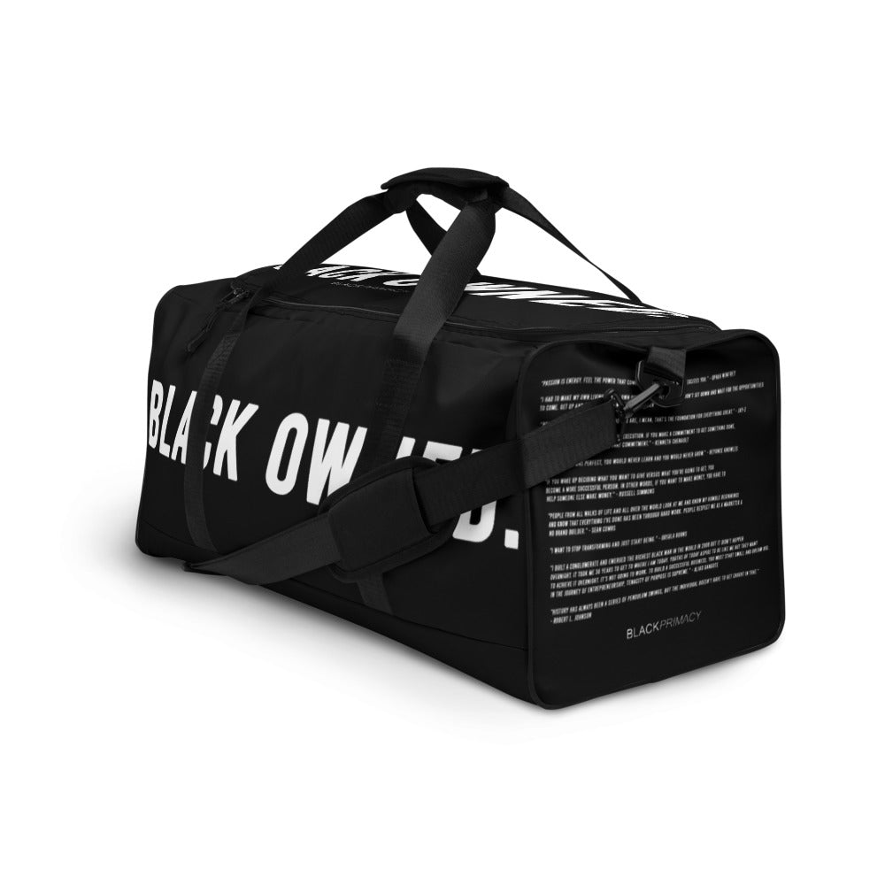 black owned duffle bag company