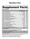 Supplement Nutrition Facts and Serving Size for a Multivitamin product. 