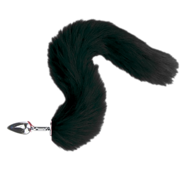 black fox tail butt plug