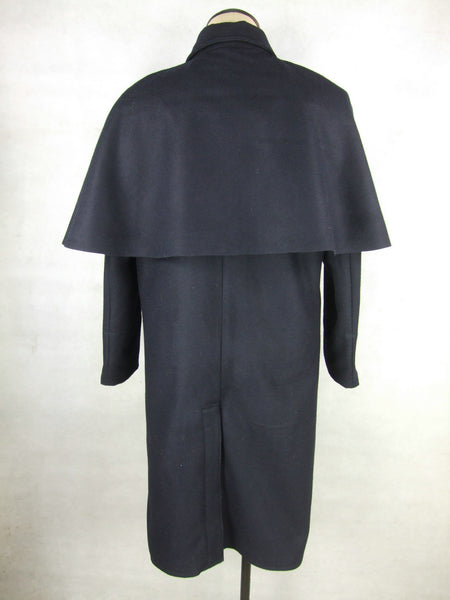 WWII IJN Soldier Dark Blue Wool Great Coat + Mantle – Hikishop