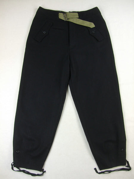 WWII German WH Heer Black Wool Panzer Trousers Pants – Hikishop