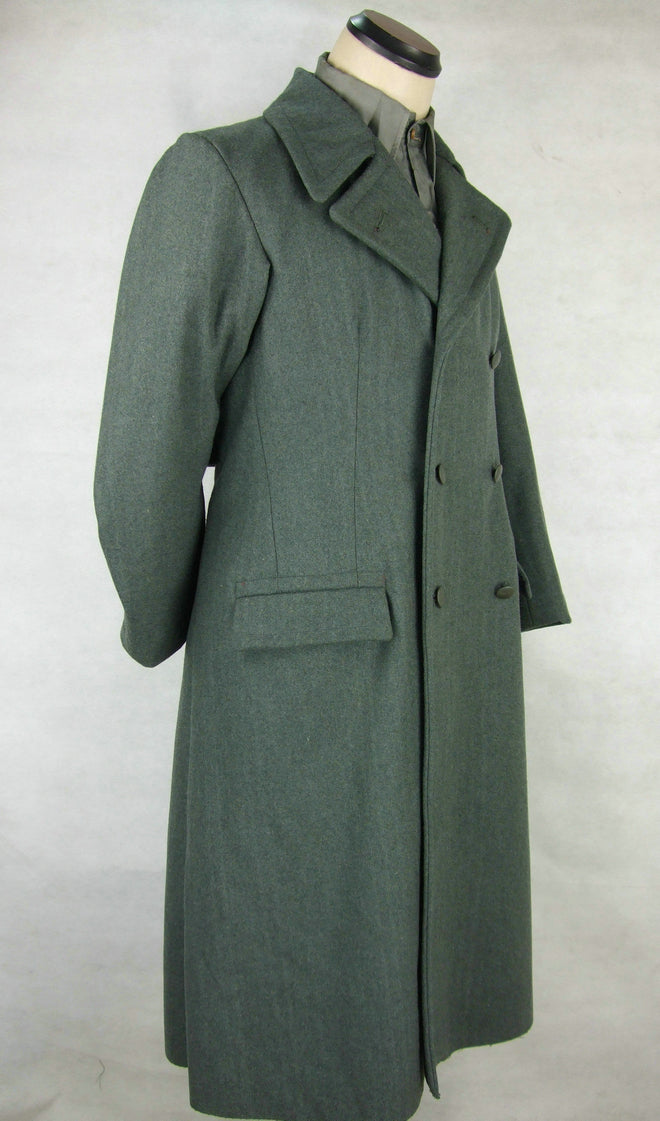 WW2 Italy Italian Gray Green Wool Officer Great Coat Cappotto – Hikishop