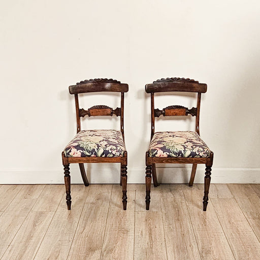 Pair of Louis XVI Walnut Chairs without Cushions, Italy circa 1790. Three  pairs available.