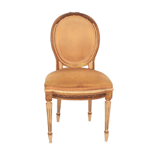 Vintage Louis XVI Style Fortuny Upholstered Armchair, U.S.A./Italy