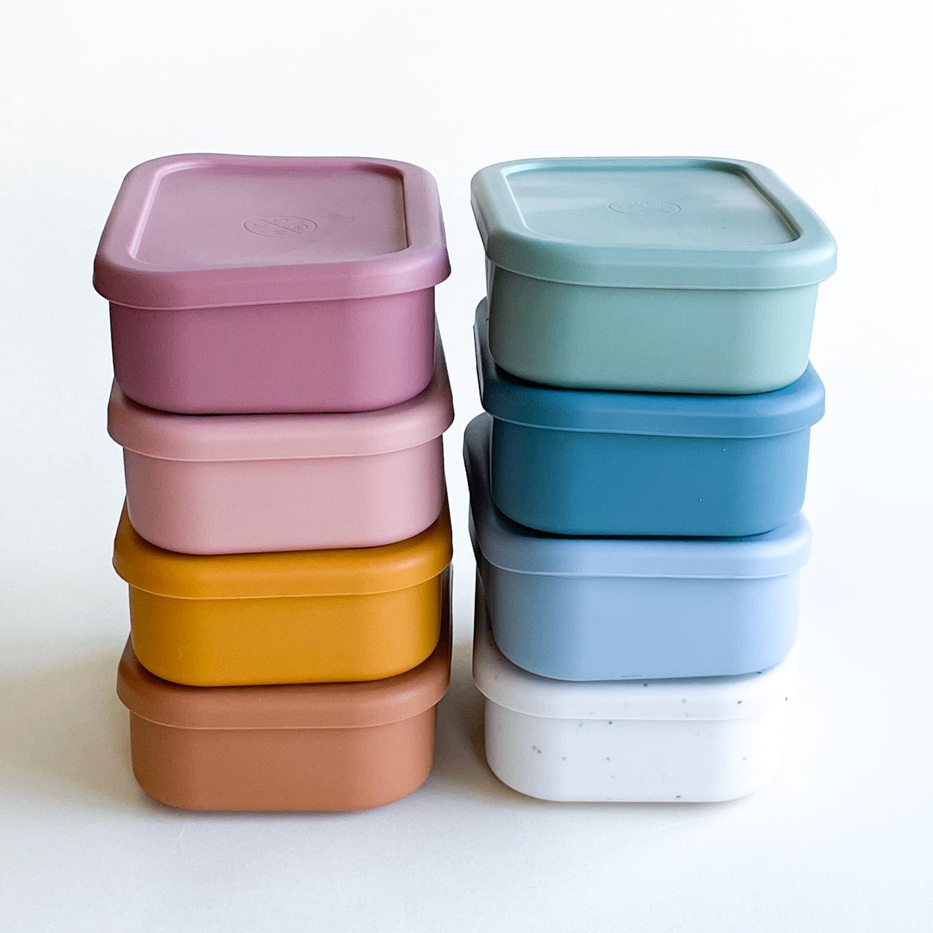 Azijn Nauwgezet Aanpassing Silicone Bento Lunch & Snack Box for kids adults Nude Pink MKS Miminoo