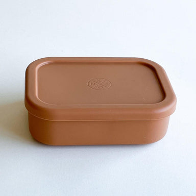 Silicone Bento Lunch & Snack Box for kids adults Terracotta MKS