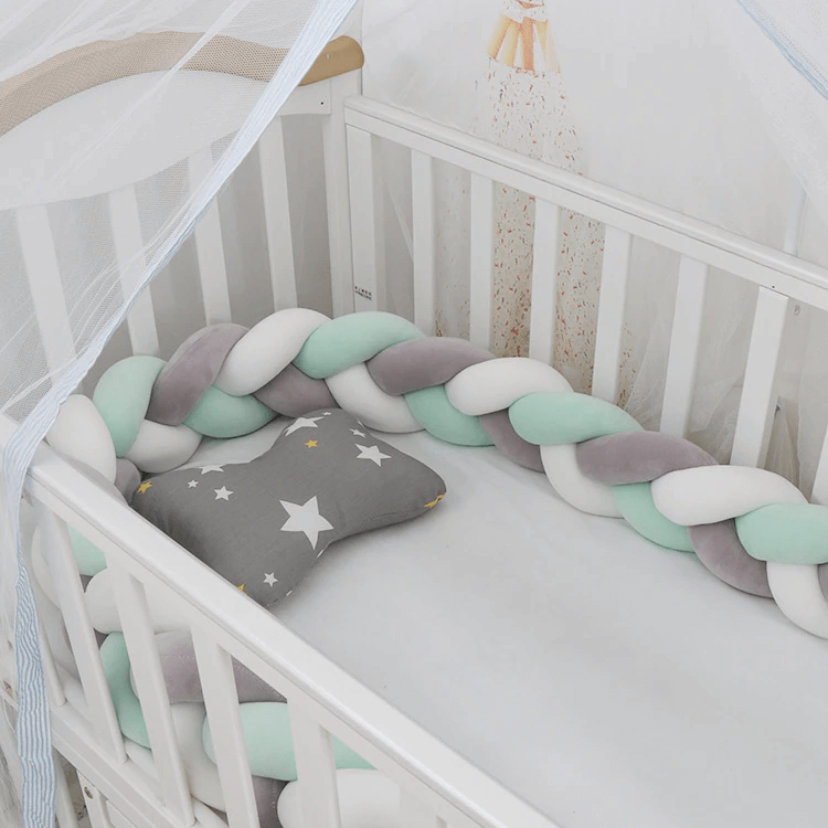 Buy the Braided Cot Bumper - Grey (1185264) from Babies-R-Us Online