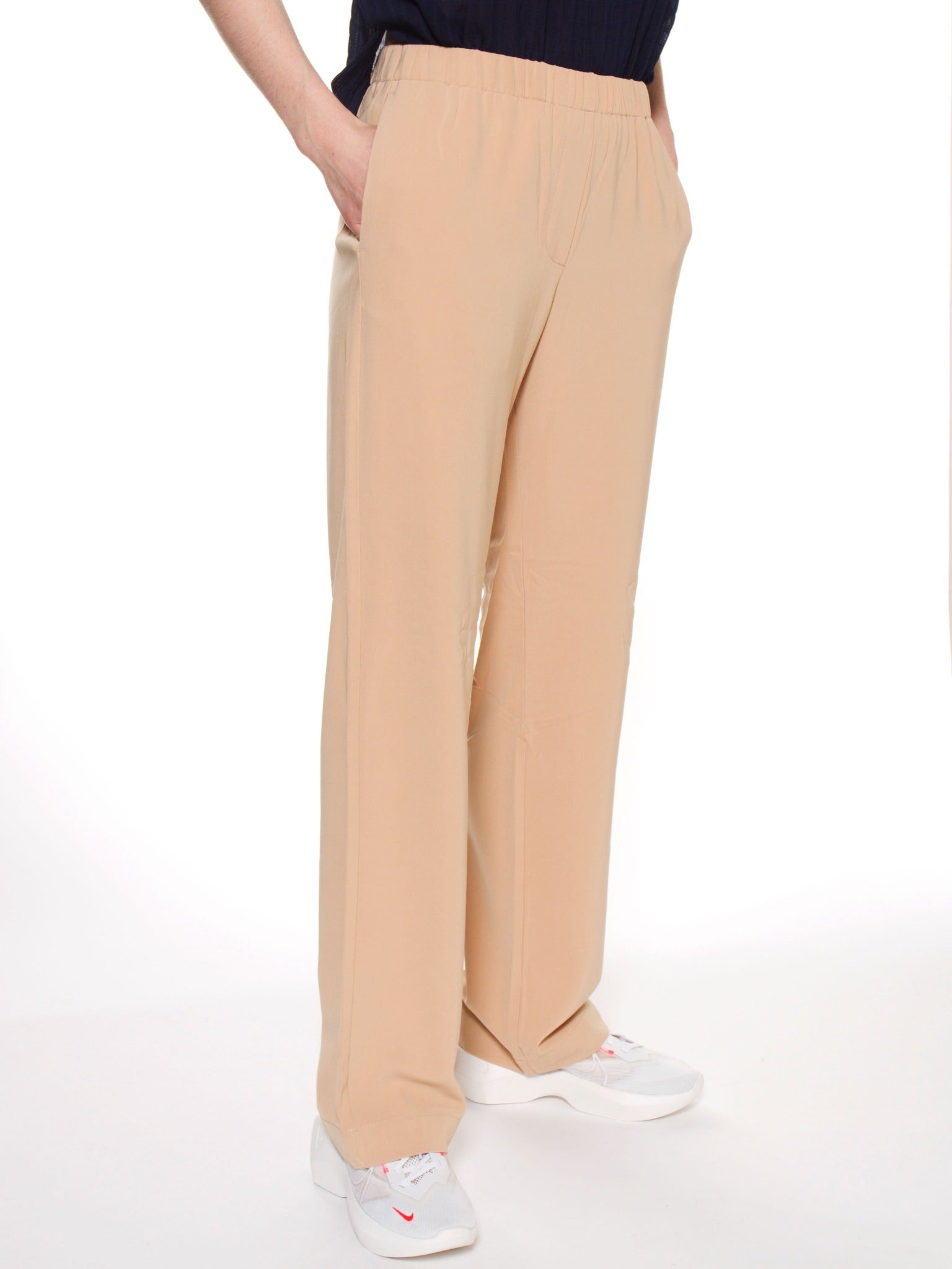 Shop Samsoe & Samsoe Hoys Straight Pants In Croissant