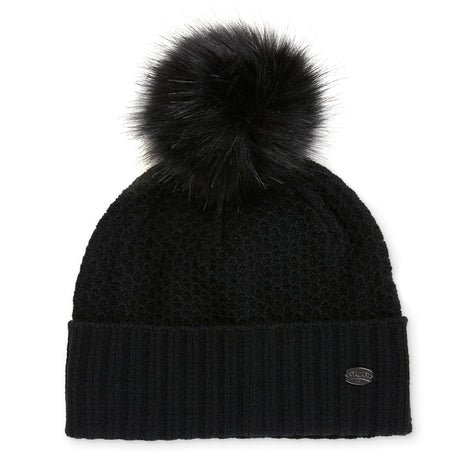 KETKAR Women's Hats Winter Beanie with Faux Fur Visor Beanie Cap for  Women|Girls_White,Free Size(Pack of 01)