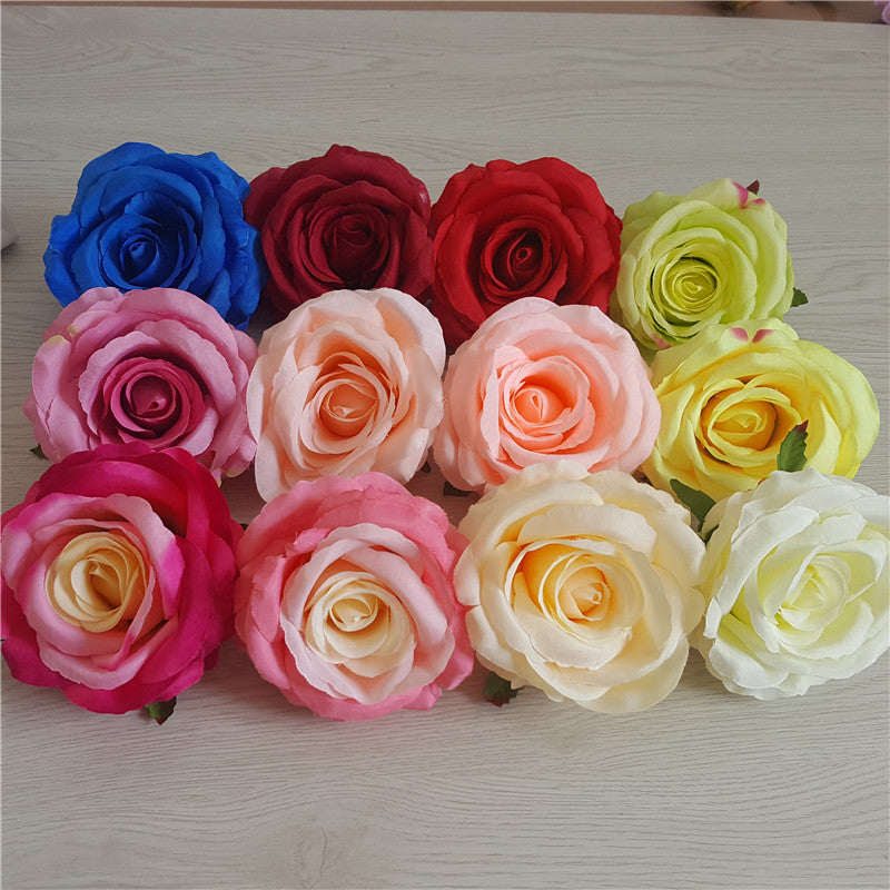 Wholesale Fake Flowers 50 Bulk Silk Roses Artificial Flower Heads Wedd Vanrina