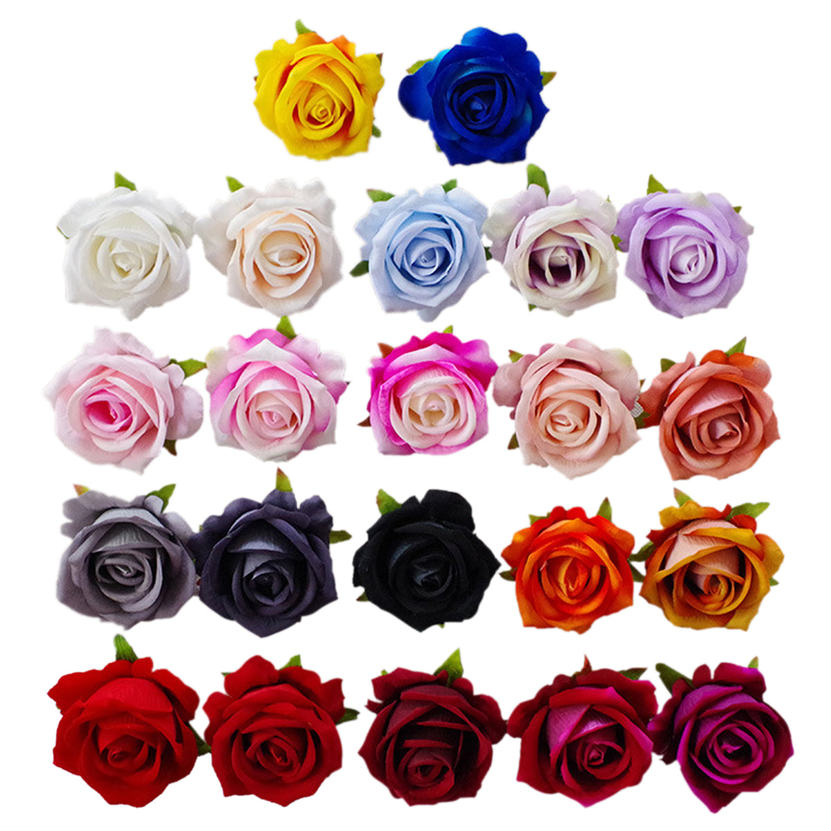 Glitter Flowers Artificial Rose Heads Glitter Wedding Flowers 100 Head -  VANRINA