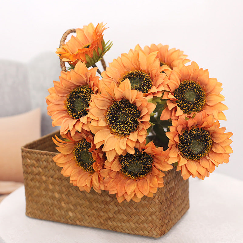 Silk Sunflowers Artificial Flowers Floral Arrangement - VANRINA