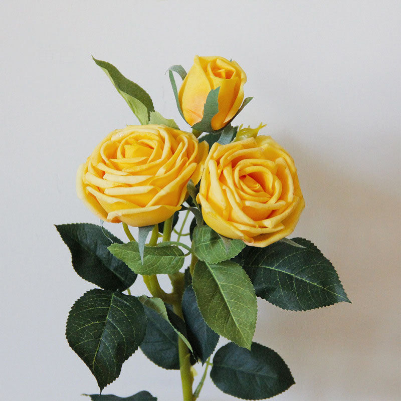 Artificial Yellow English Rose 22