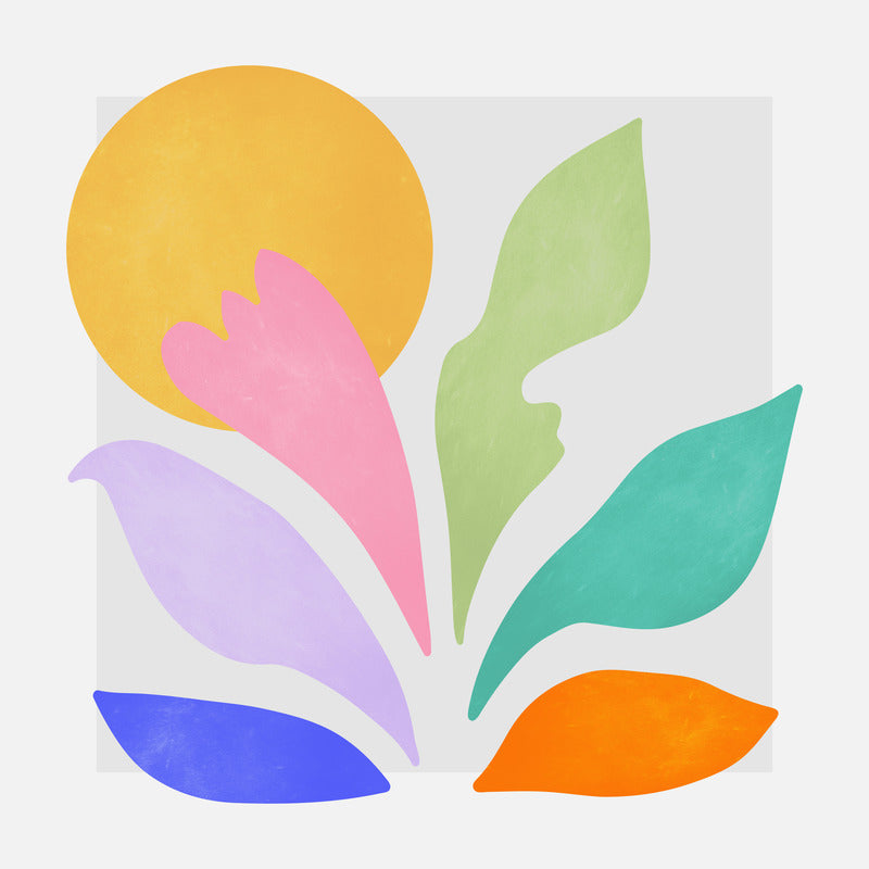 Sun and Leaves Matisse Pastel Series 04 by ayeyokp