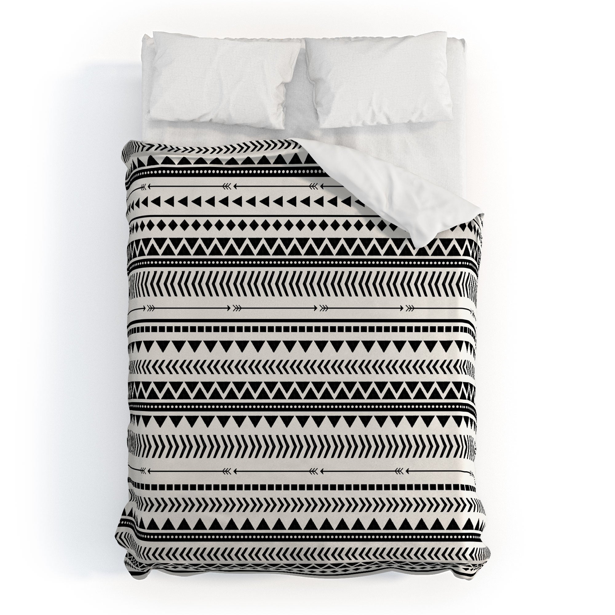 Black And White Aztec Pattern Duvet Cover Allyson Johnson