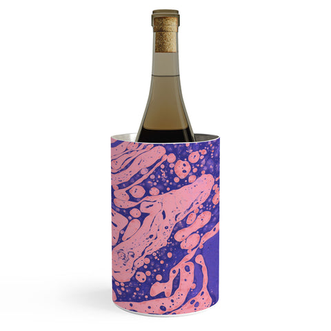 Amy Sia Marble Blue Pink Wine Chiller