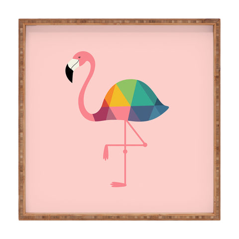 Andy Westface Rainbow Flamingo Square Tray