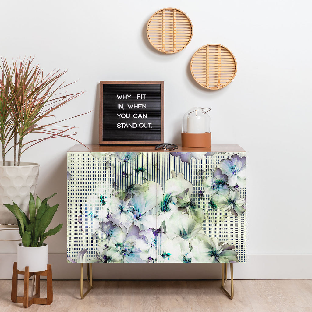 Flowers And Lines Credenza Bel Lefosse Design