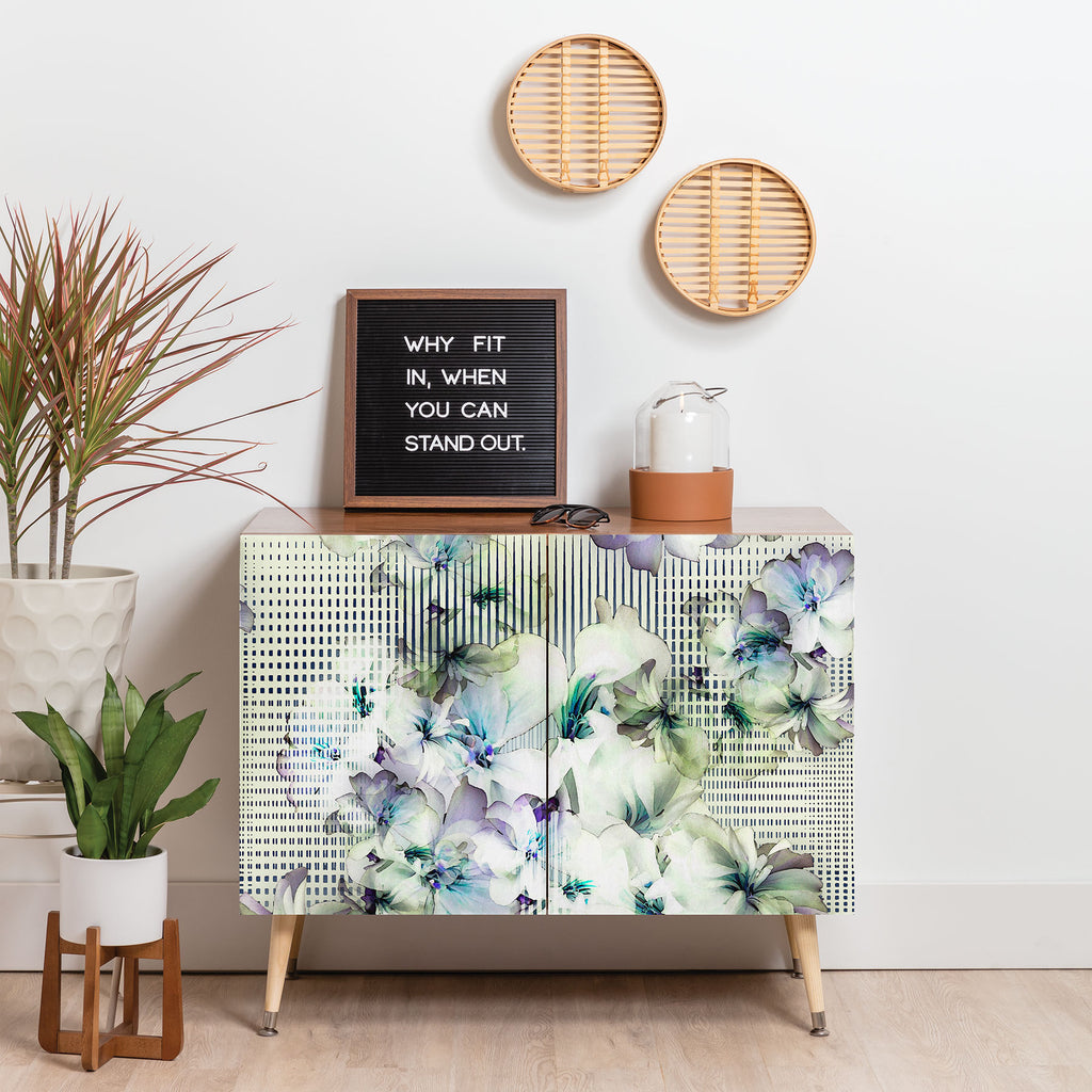 Flowers And Lines Credenza Bel Lefosse Design