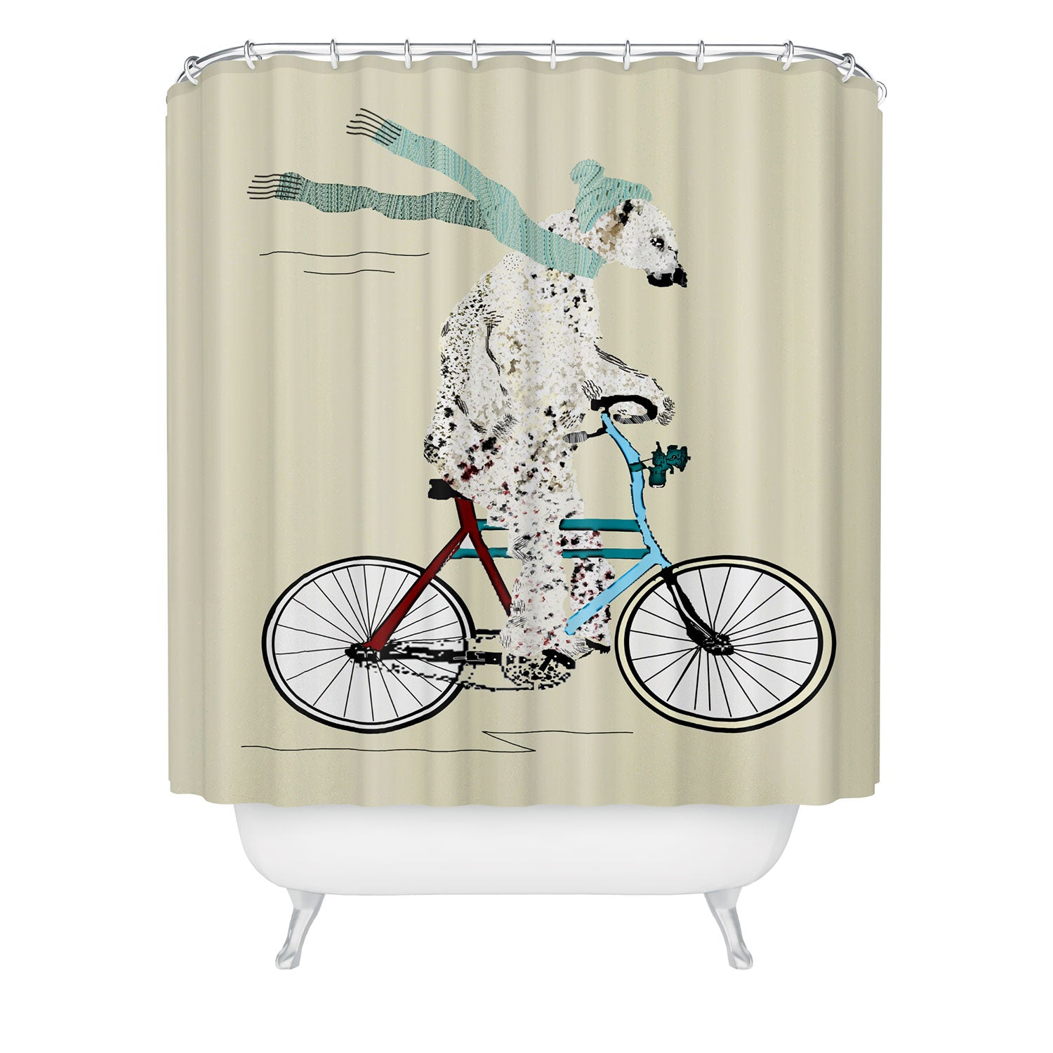 Polar Bear Days Shower Curtain Brian Buckley