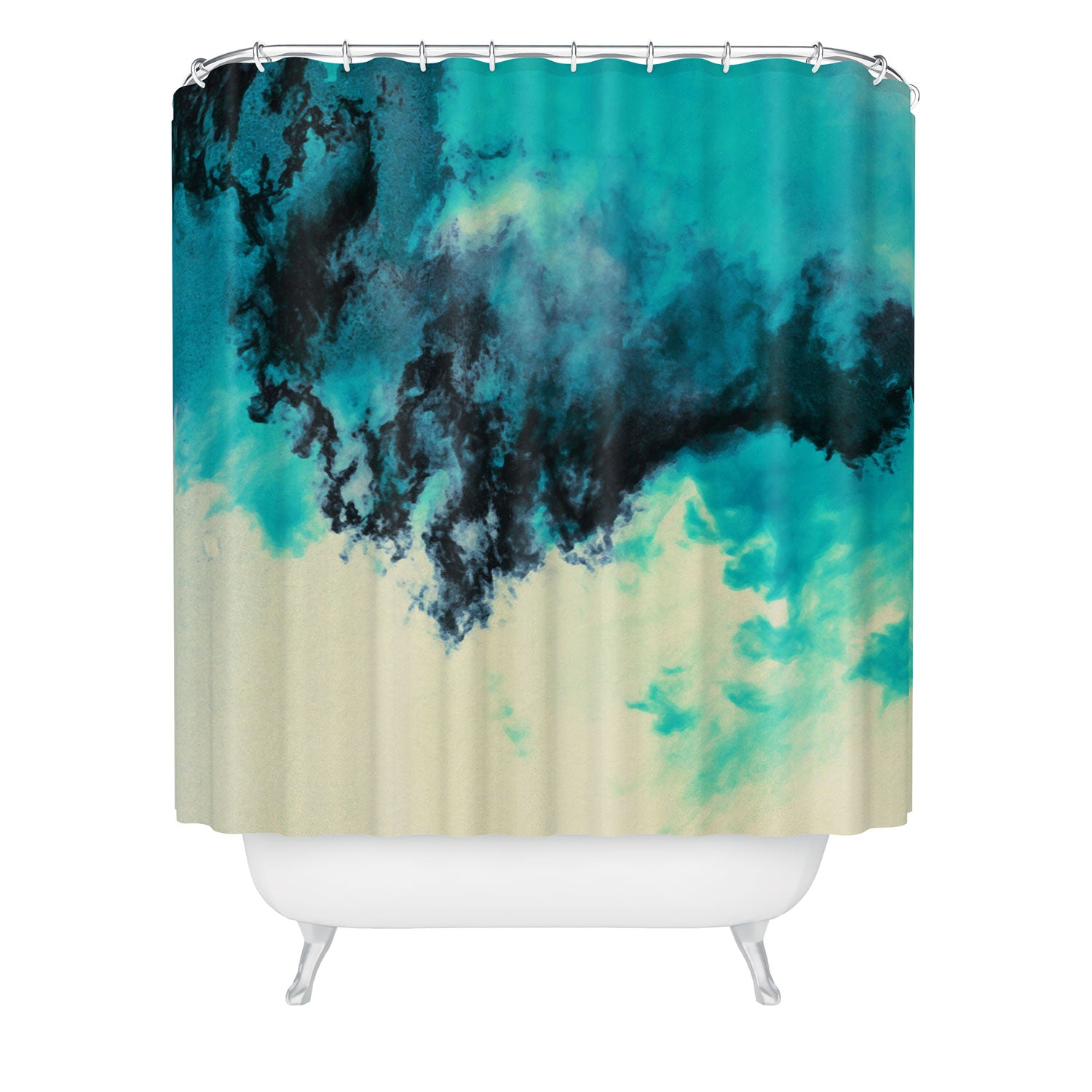 Painted Clouds V Shower Curtain Caleb Troy