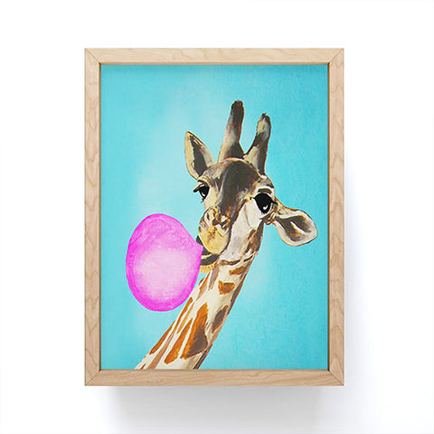 At:giraffe blowing bubblegum Art Products | Deny Designs