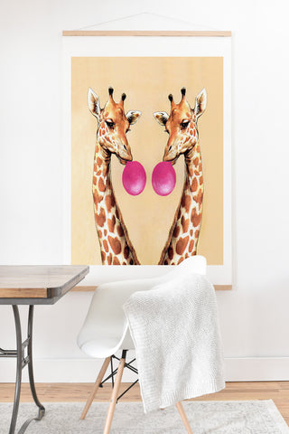 At:giraffes with bubblegum 1 Art Products | Deny Designs
