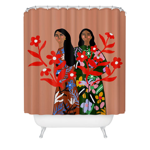 constanzaillustrates Growth I Shower Curtain