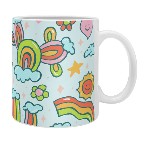Doodle By Meg Rainbow Cacti Coffee Mug