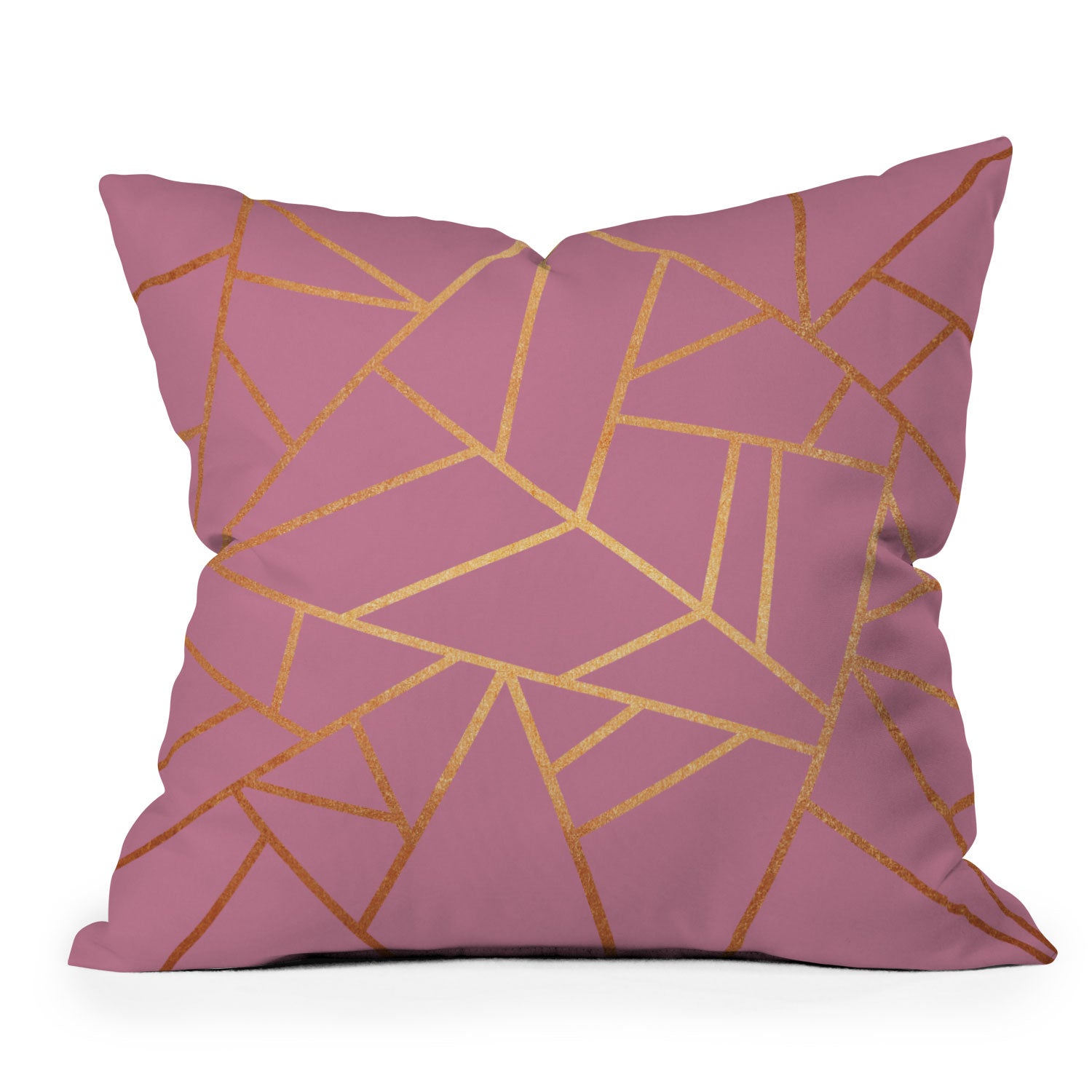 Copper And Pink Throw Pillow Elisabeth Fredriksson