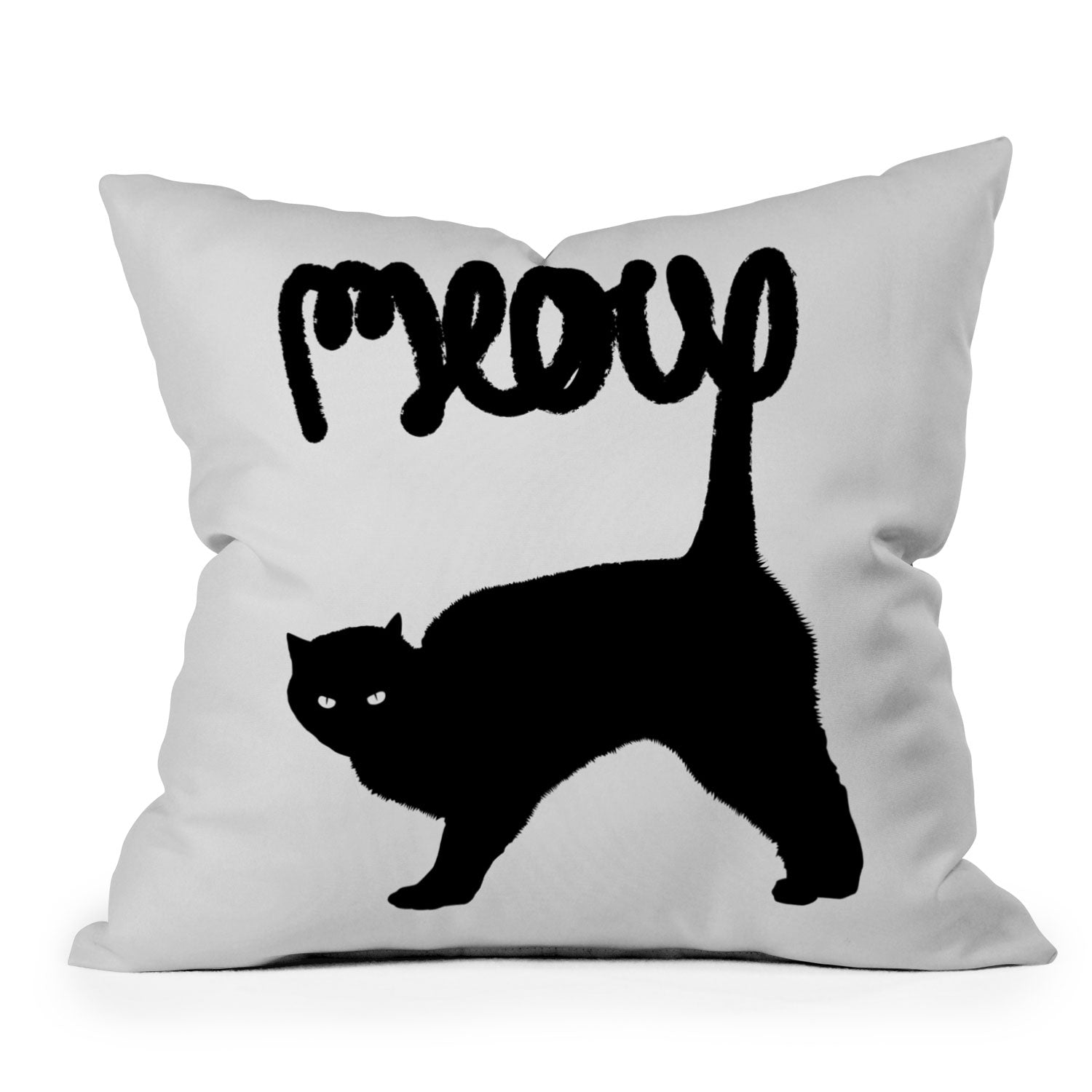 Meowww Throw Pillow Florent Bodart