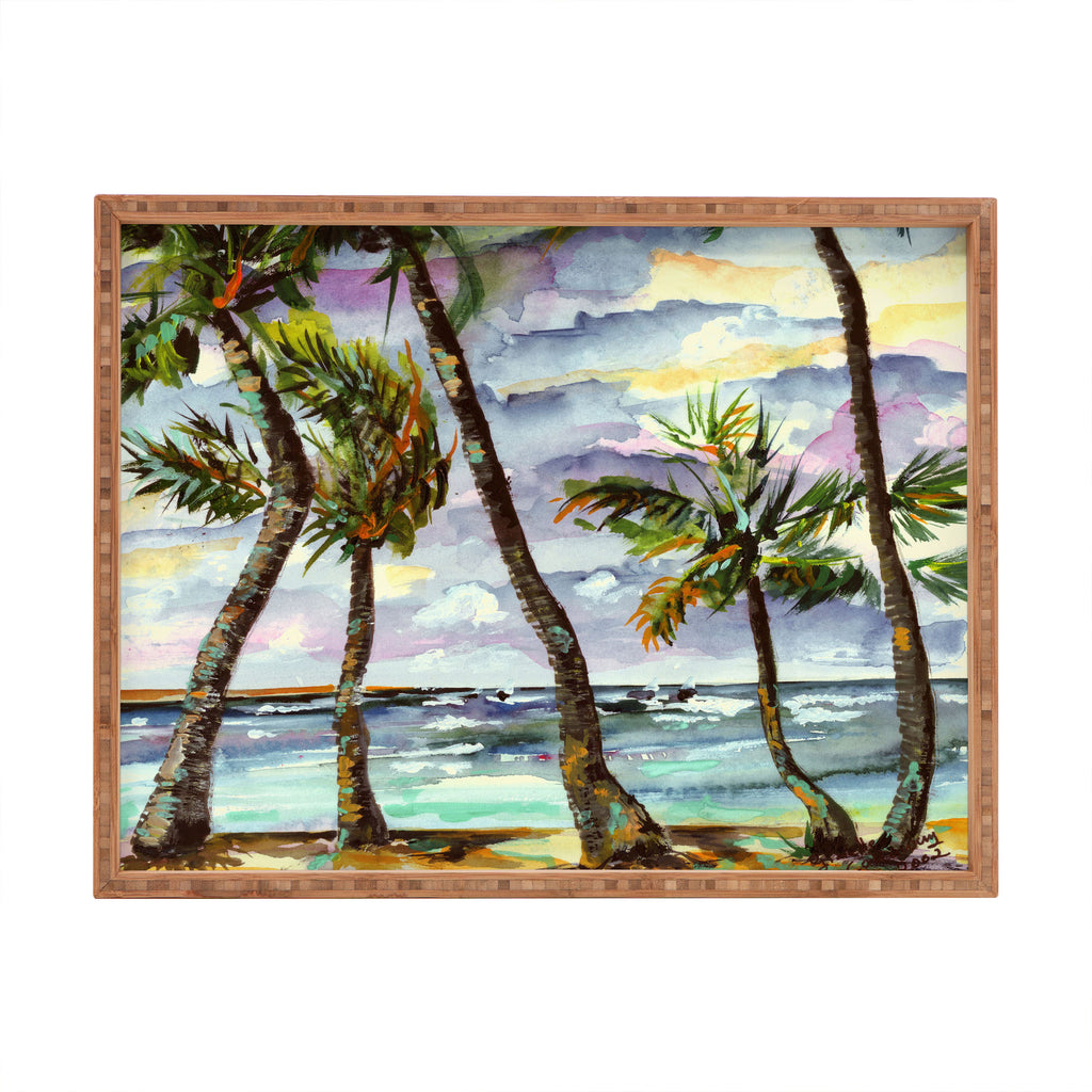 Bahamas Breeze Rectangular Tray Ginette Fine Art