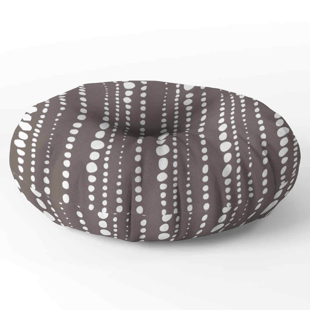 Bestrewn Stone Floor Pillow Round Heather Dutton