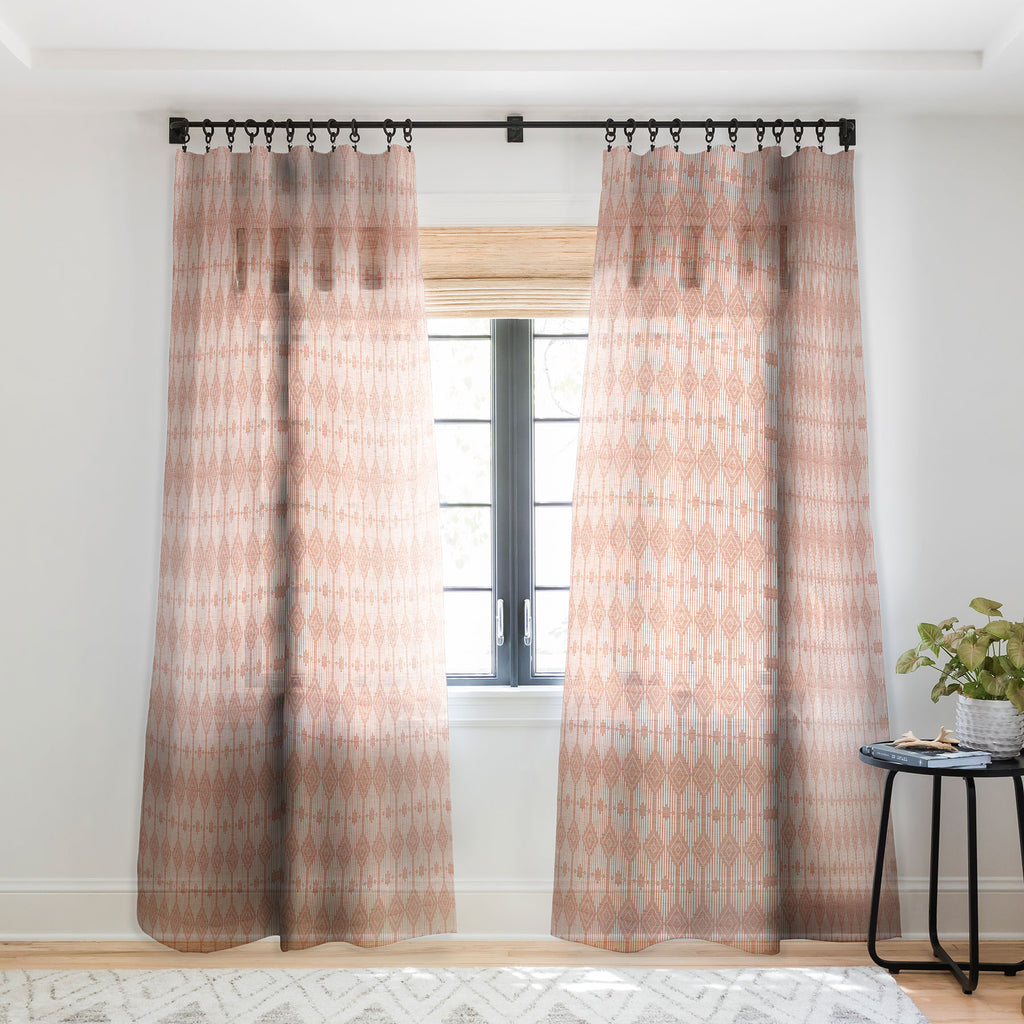 West End Blush Sheer Window Curtain Heather Dutton