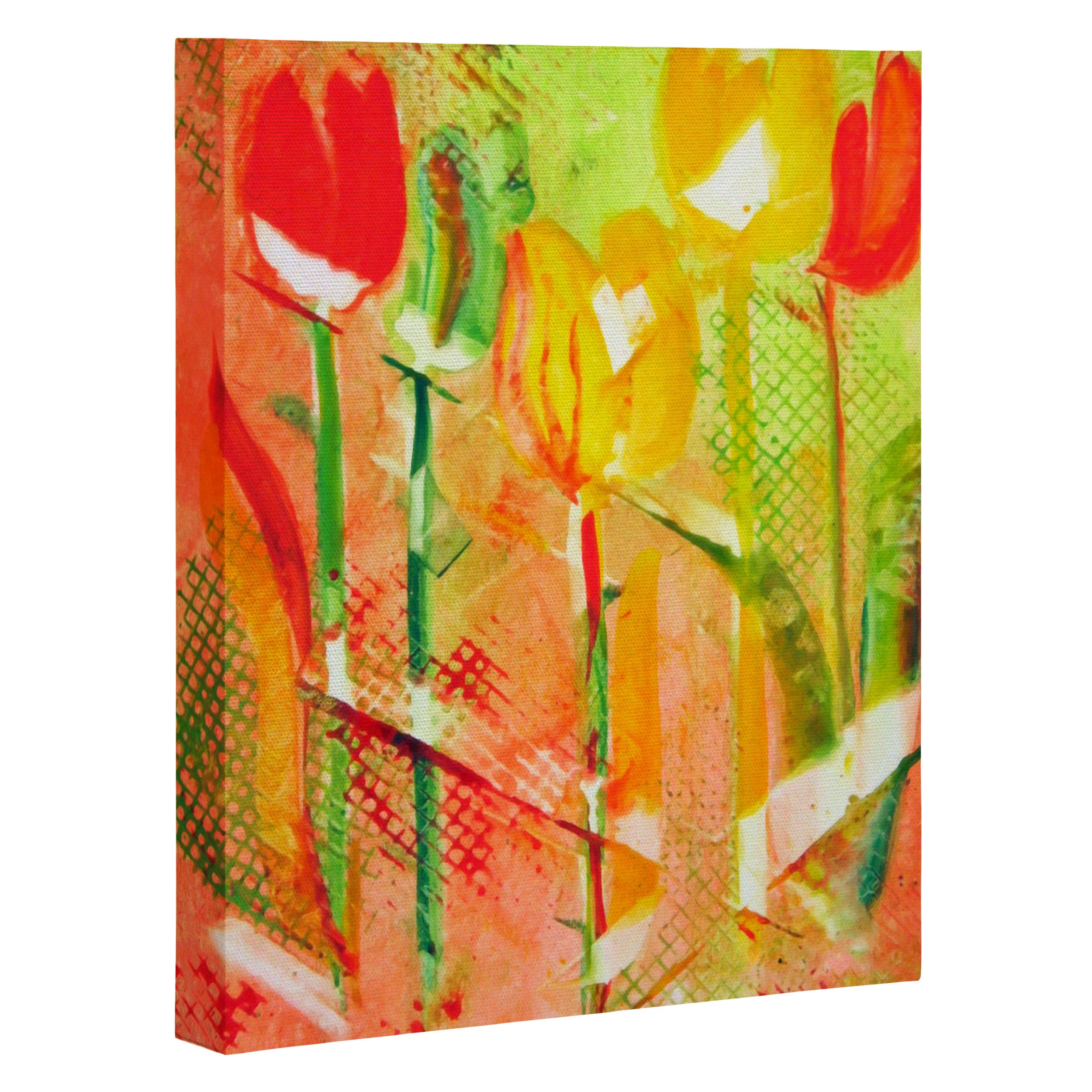 Citrus Tulips Art Canvas Laura Trevey