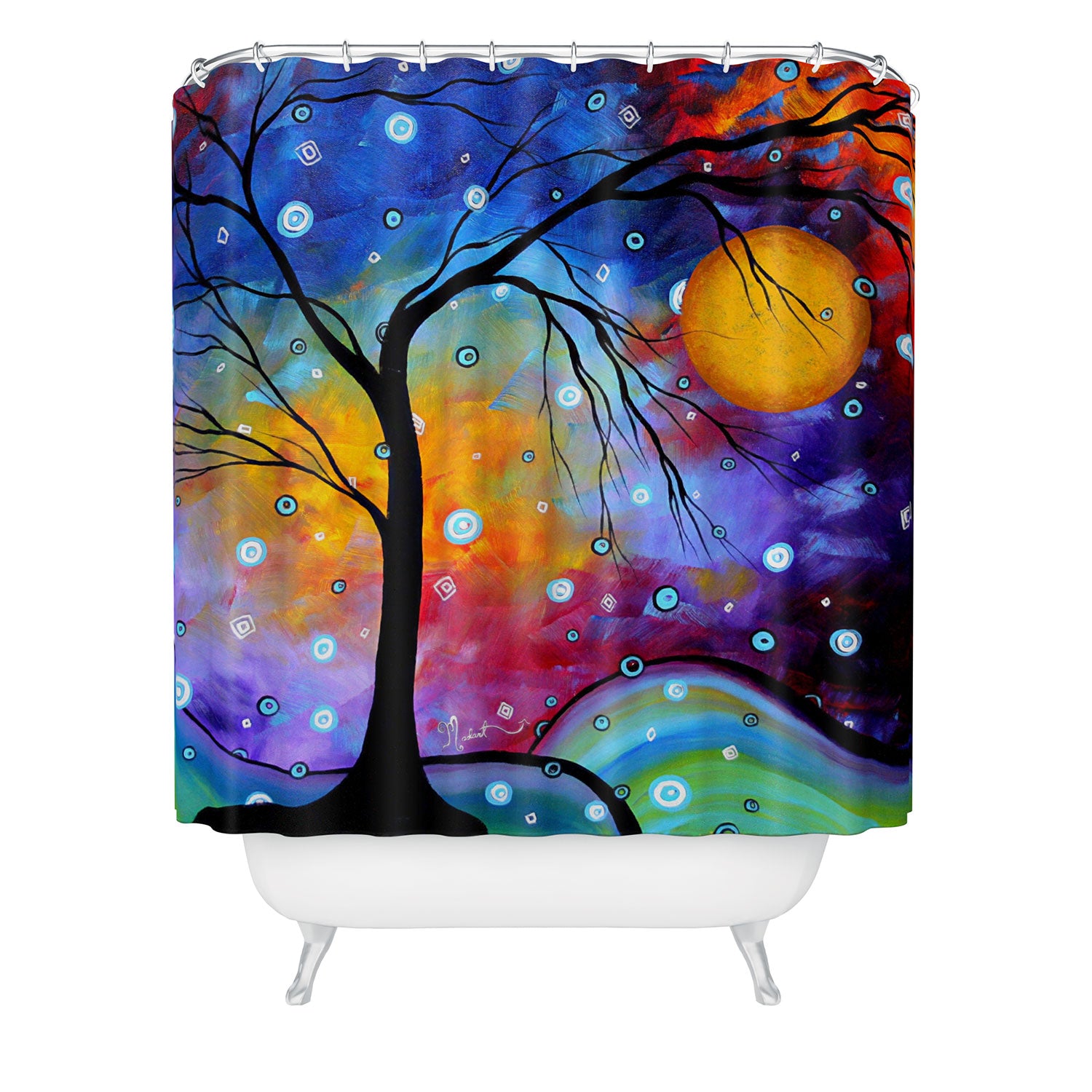 Winter Sparkle Shower Curtain Madart Inc