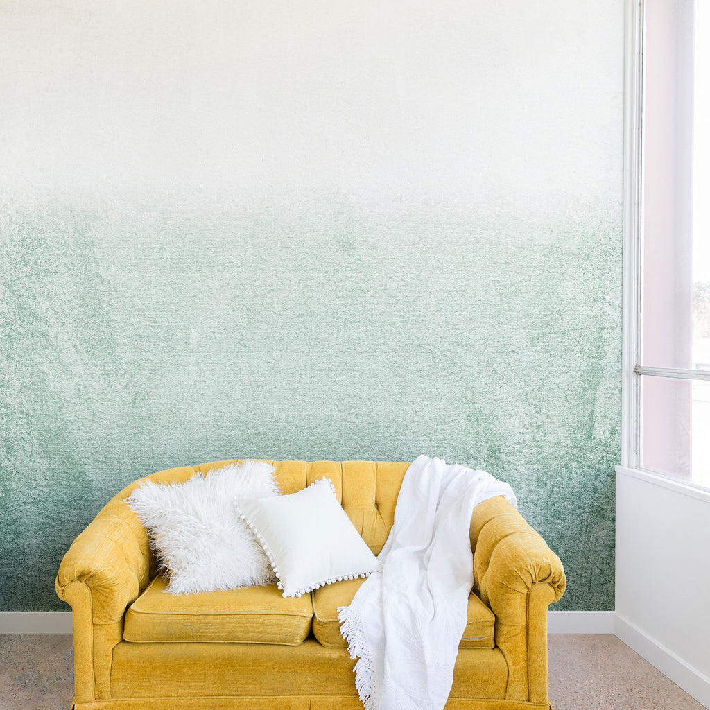 Fading Green Eucalyptus Wall Mural Monika Strigel