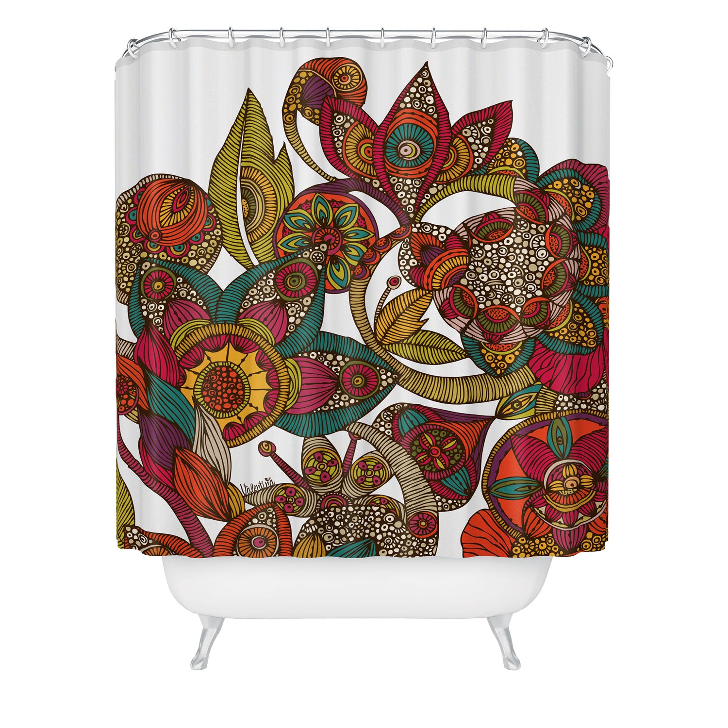 Garden Ava Shower Curtain Valentina Ramos