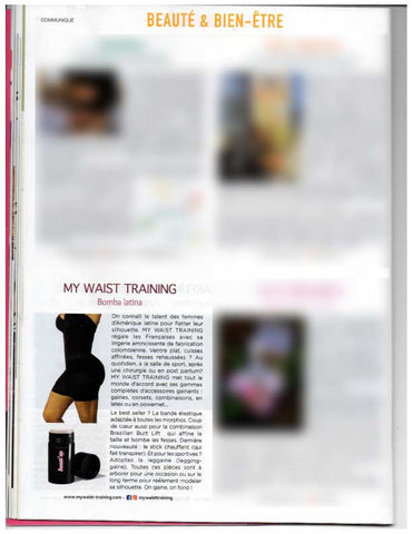 My waist training dans voici magazine