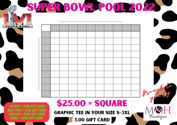 Super Bowl Pool 2022 - Every Square Is A Winner *pay in 4 available when you purchase (2) or more squares on same order